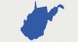 WV outline map